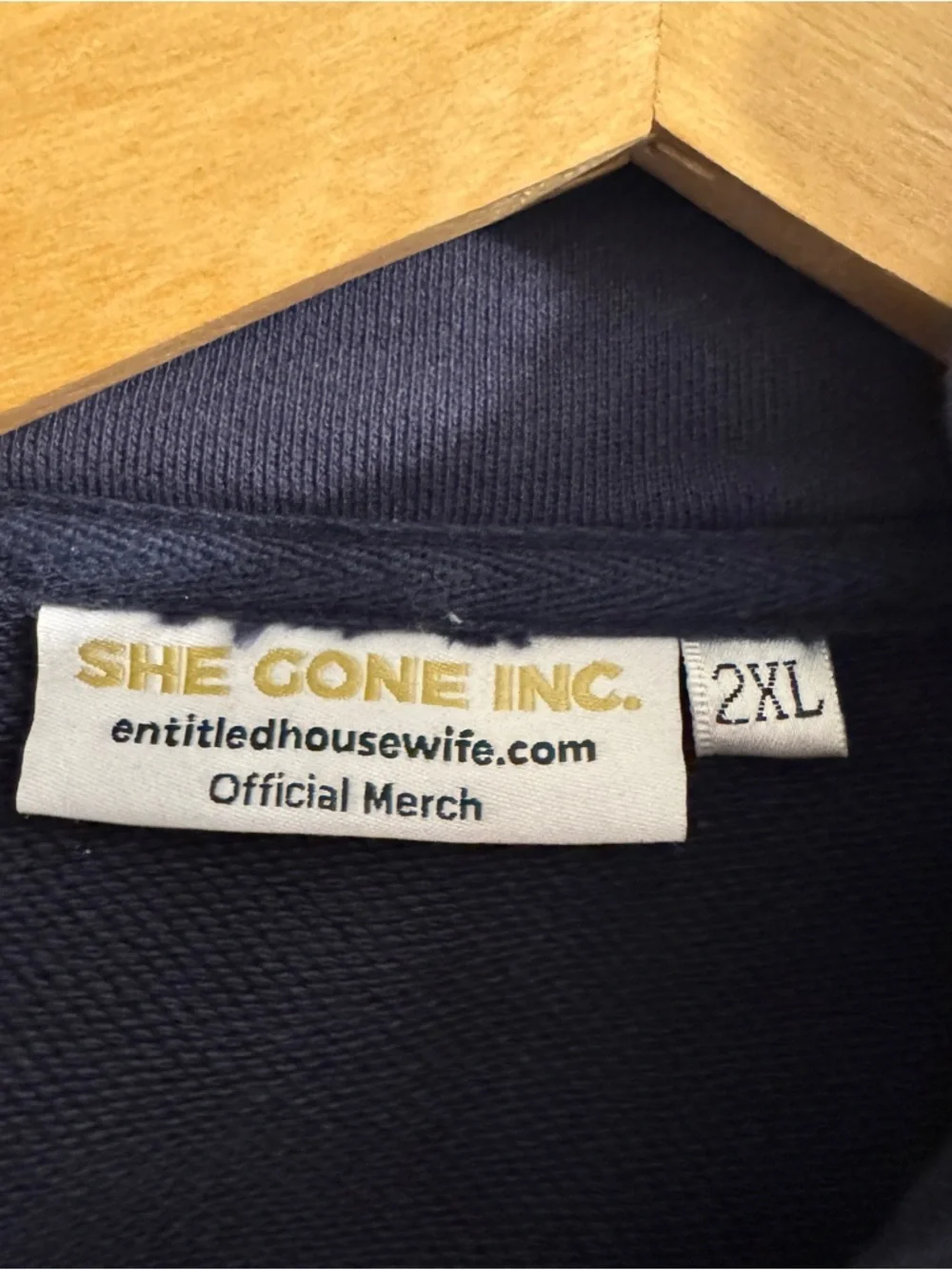 Entitled Housewife She Gone Inc The GieurIz Colorblock 1/4 zip Sweatshirt XXL - Picture 8 of 11